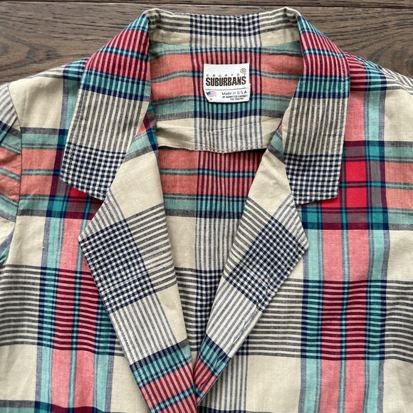 Country Suburbans Jackets & Blazers - Vtg 80s Country Suburbans Women's Lightweight Blazer Jacket Plaid Sz 8 USA Made